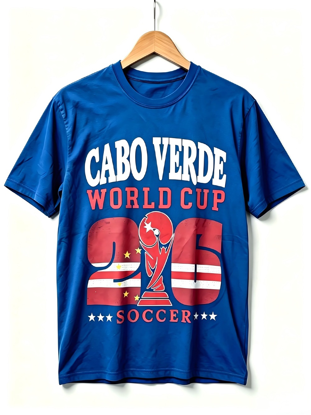 Cabo Verde 2026 Soccer Womens Mens T-shirt Unisex USA Canada Mexico World soccer